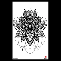 1pcs stickers purple rose red rose butterfly skull men and women art fashion tattoo fake tattoo for woman flower stickers art