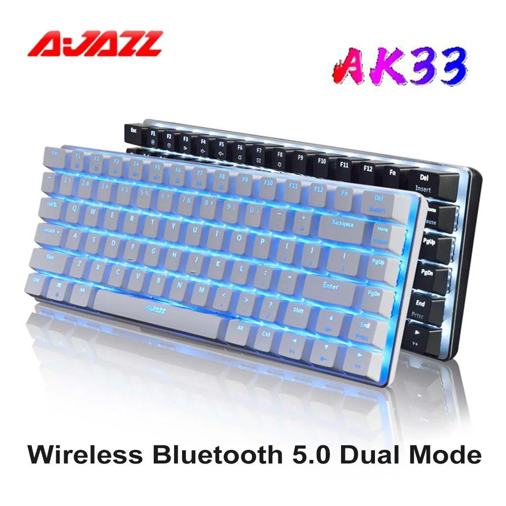 

Клавиатура Ajazz AK33 Механическая игровая, 82 клавиши, Bluetooth, 5,0