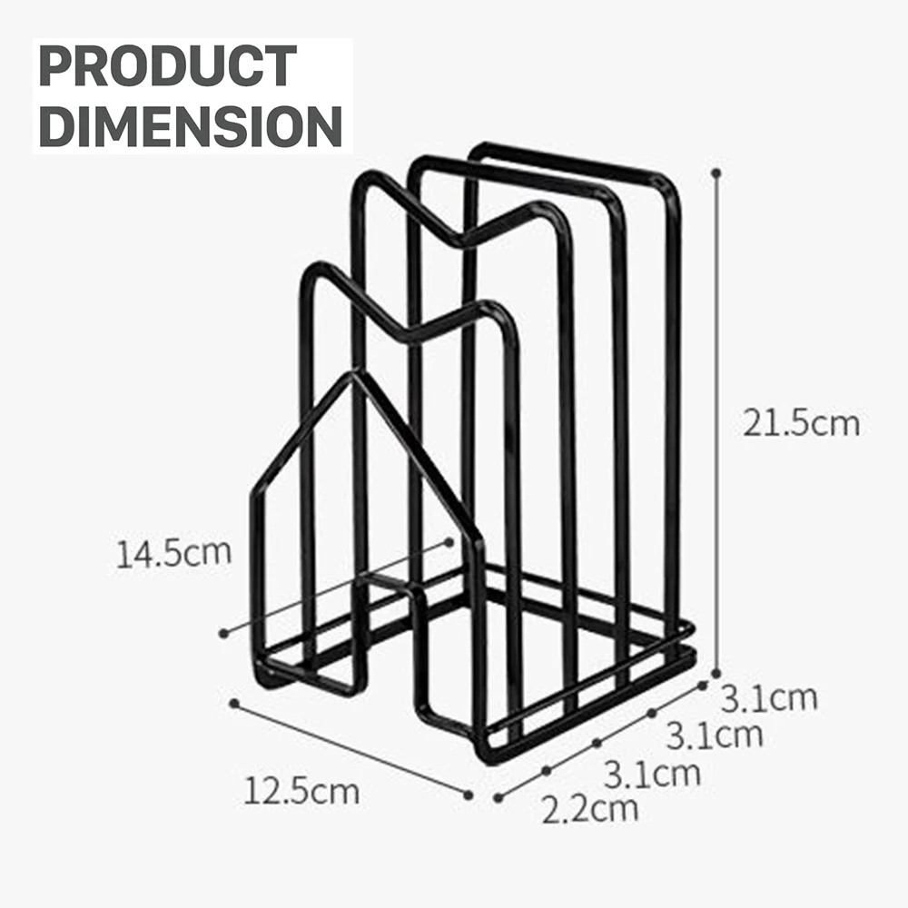 

Rack Shelf Stand Multi Layer Space Saving Rustproof Cutting Board Practical Kitchen Organizer Pot Lid Holder Iron Art Home