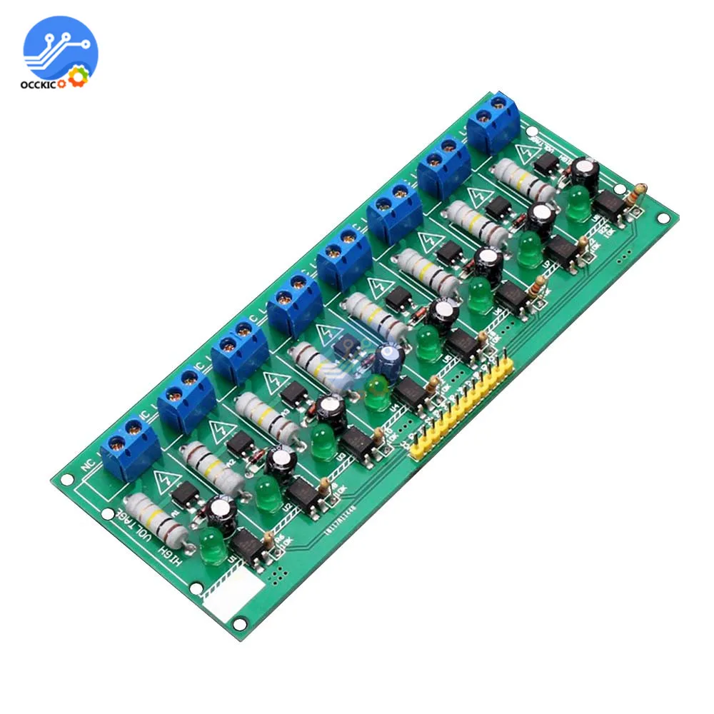 AC 220V MCU TTL уровень 8 канальная оптопара изоляционная испытательная плата