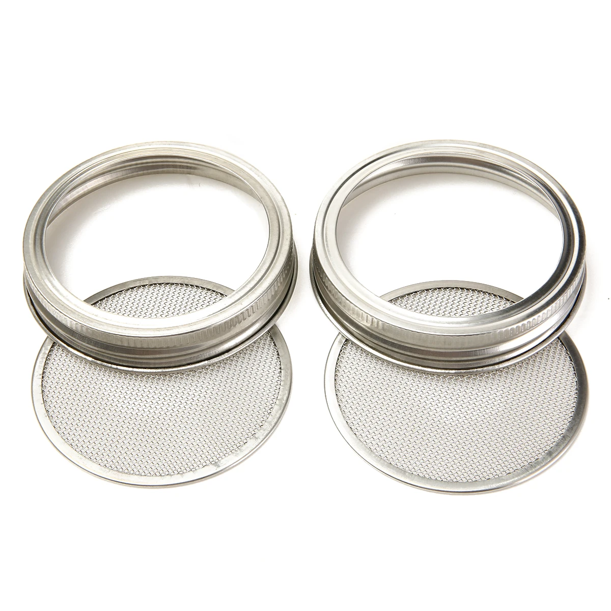 2 шт. многофункциональные колпачки из нержавеющей стали для просеивания муки |