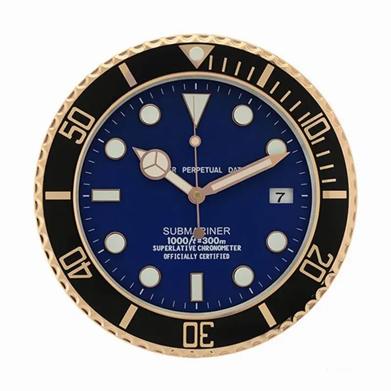 Роскошные брендовые дизайнерские часы с металлическим дизайном светящиеся