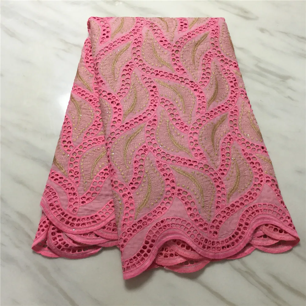

Cheap Hollow Out African Nigerian Dry Lace Fabric Swiss Voile Lace In Switzerland Dubai 100% Pure Cotton Lace For Sewing Dress