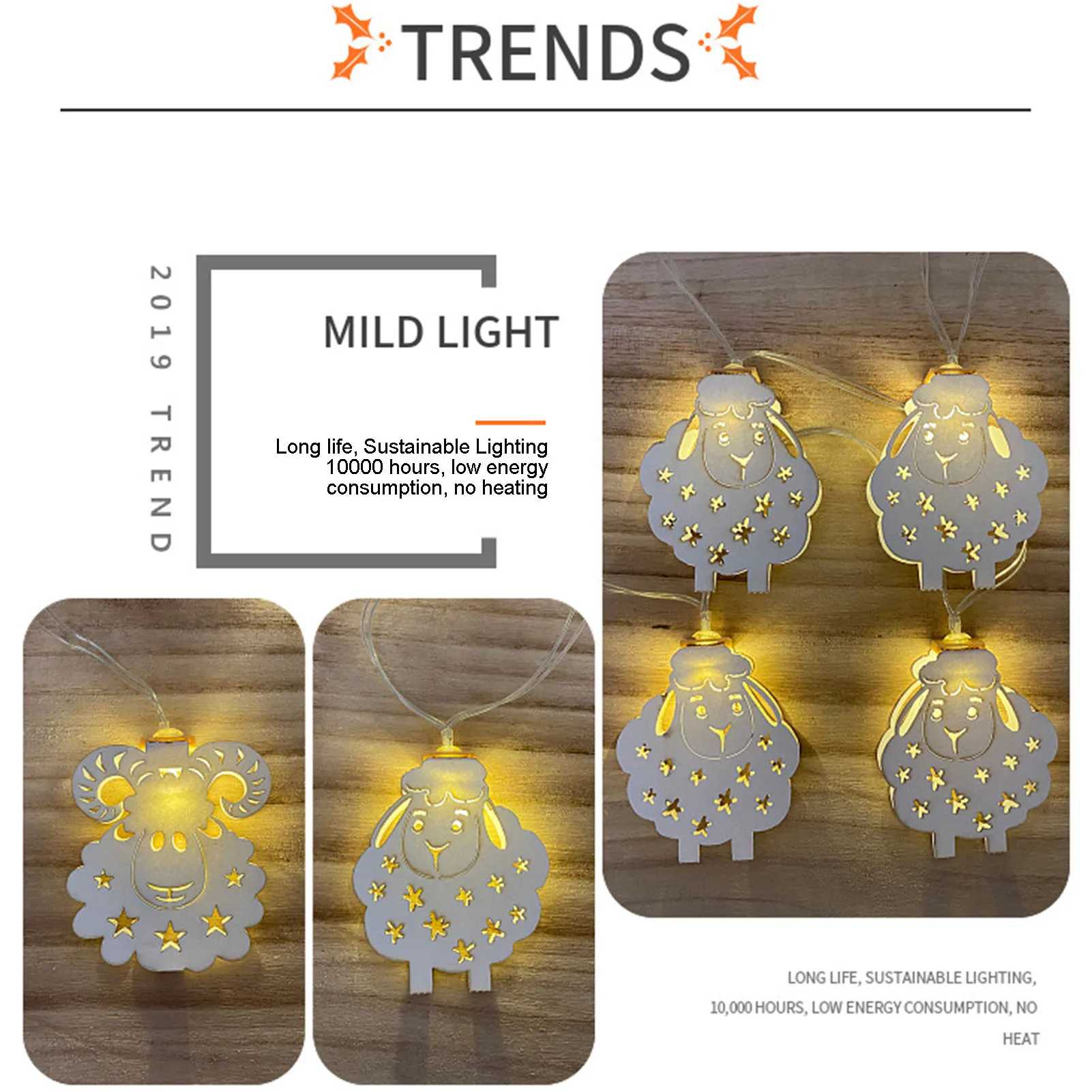 

Eid Mubarak Decor Sheep LED String Light Ramadan Decor Islamic Muslim Party Decor Ramadan Light Gift Eid Al Adha