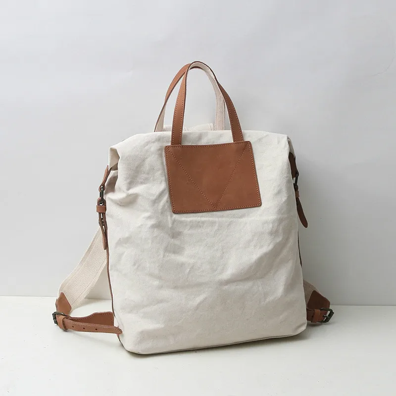 Новая Холщовая Сумка из воловьей кожи для мужчин и женщин подходит наплечной