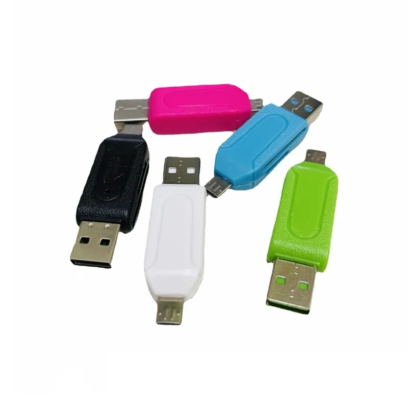 

Новый высокоскоростной OTG кардридер с Micro USB и USB 2 в 1, USB 2,0, универсальный OTG TF/SD для Android, компьютерные удлинители 2021