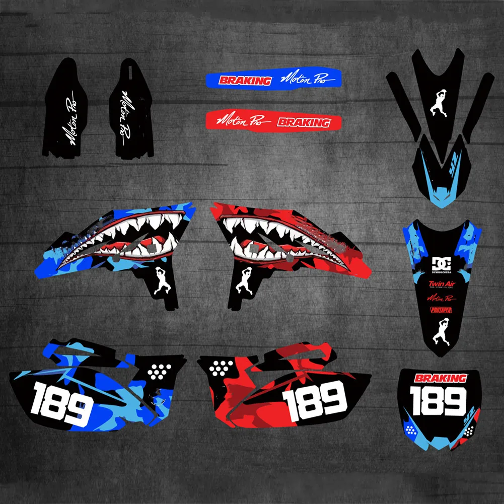 Наклейки для Yamaha 250 YZF 2010-2013 фоны наклейки графика YZ 250F YZF-250 YZ250F YZF250 2013 2012 2011 2010 |