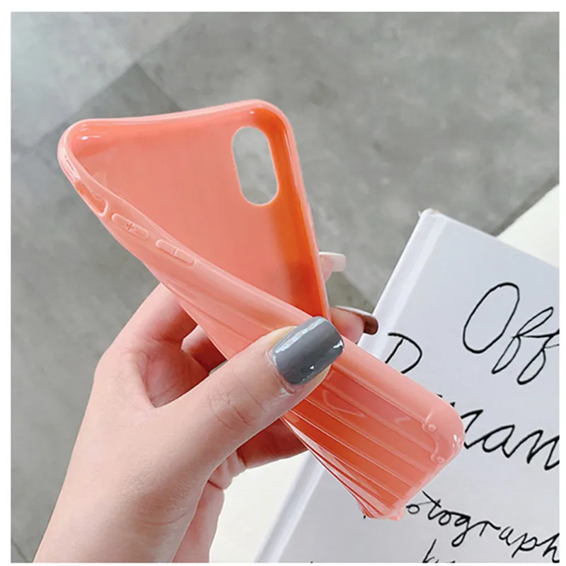 Чехол funda для iphone 11 pro max чехол чемодана мягкий силиконовый роскошный 6 6s 7 8 plus X XS MAX