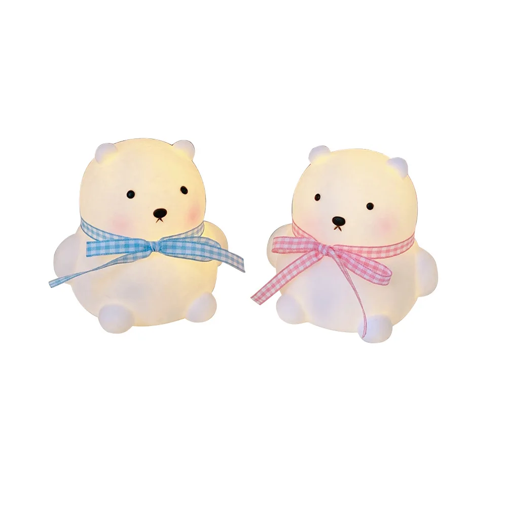 

Bedroom LED Christmas Cubs night light mini room bedside light