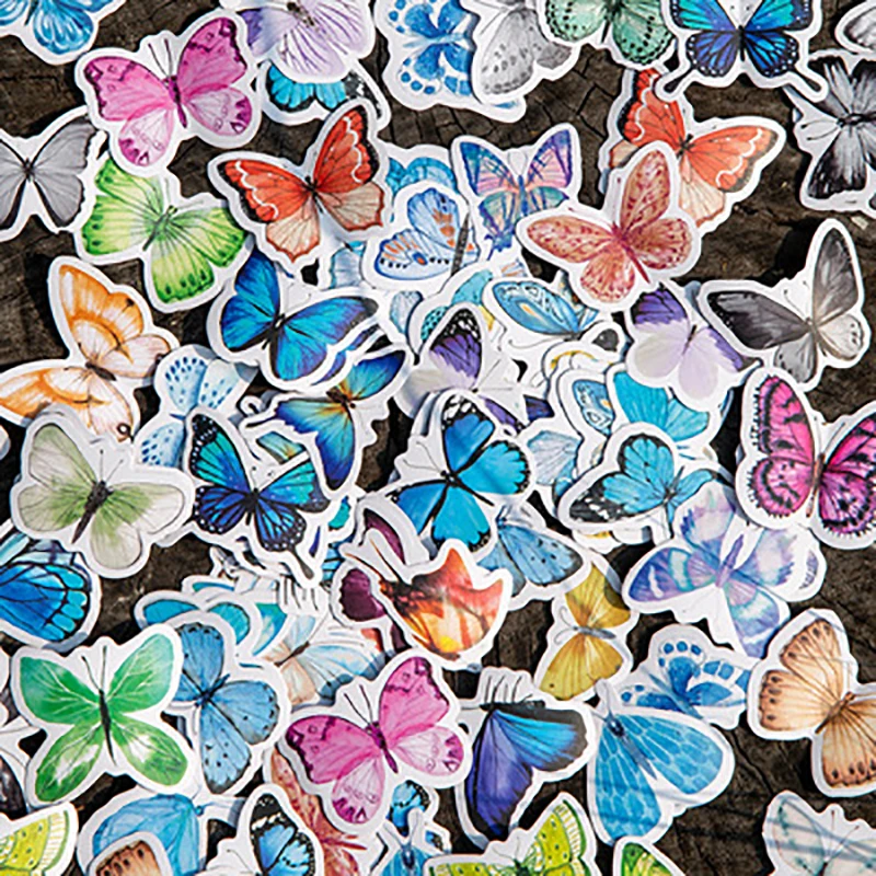 

Boxed stickers Butterfly Manor series Creative and exquisite ins wind animal diy material decorative stickers