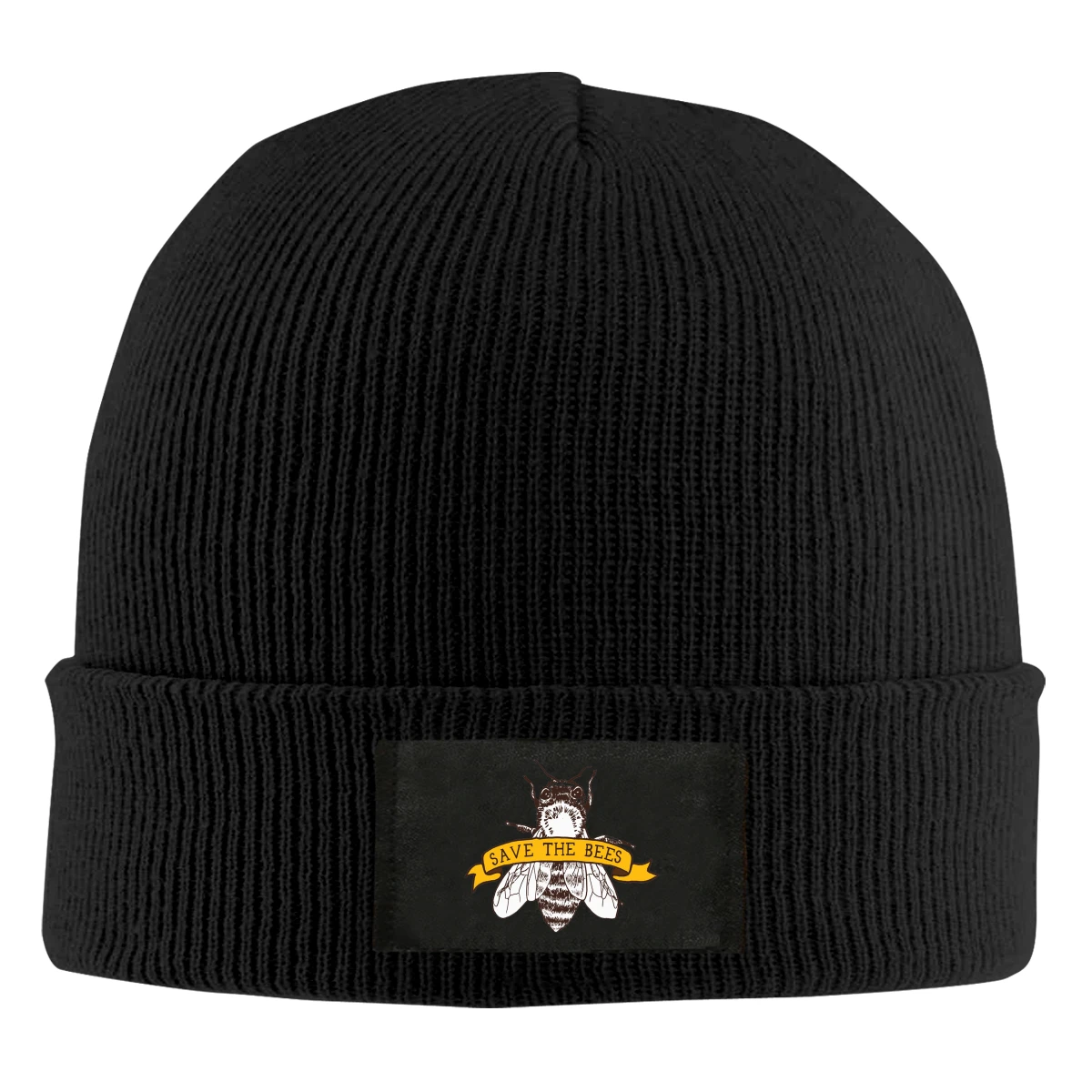 

Save The Bees Beanie Hats For Men Women With Designs Winter Slouchy Knit Skull Cap