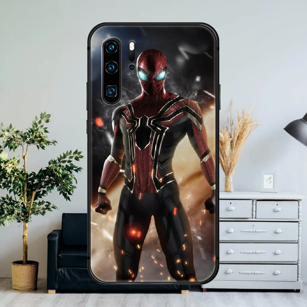 

Superhero Spidermans Tom Holland Phone Case For Huawei P Mate Smart 10 20 30 40 Lite Z 2019 Pro black Etui Trend Shell Silicone