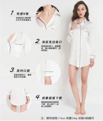

New Pajama Silk Sets Summer Sleepwear Faux sexy lingerie pijama Satin Pajamas Set Long Sleeve Sleepwear Pajamas Suit Female