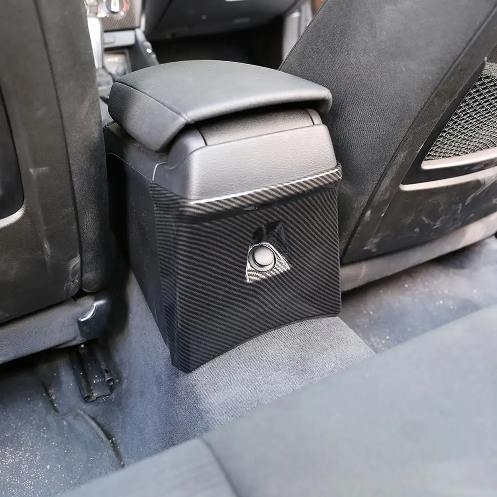 

Carbon Fiber Style ABS Plastic Car Rear Exhaust Row Air Mask Panel Cover Trim for BMW X1 E84 2010-2015 Models Accessories