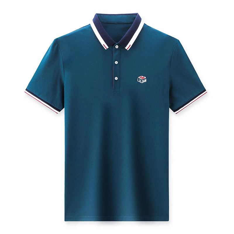 

2021 Summer New Men's Lapel Cotton Polo Shirt Men's Casual Embroidered Polo Shirt Men's Short Sleeve High Quality Polo Shirt