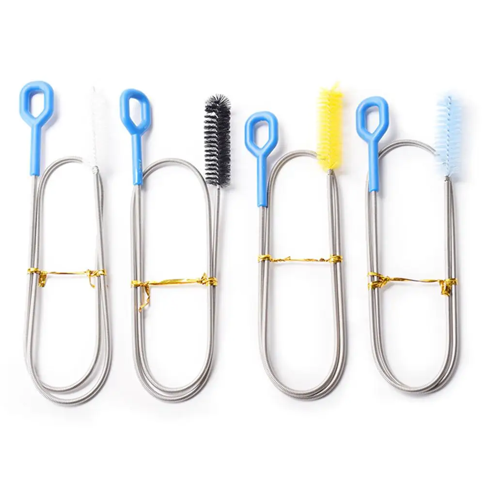 

Refrigerator Drain Brush Stainless Steel Hose Cleaner Brushes Tool for Kitchen Drain Tube Aquarium Fridge