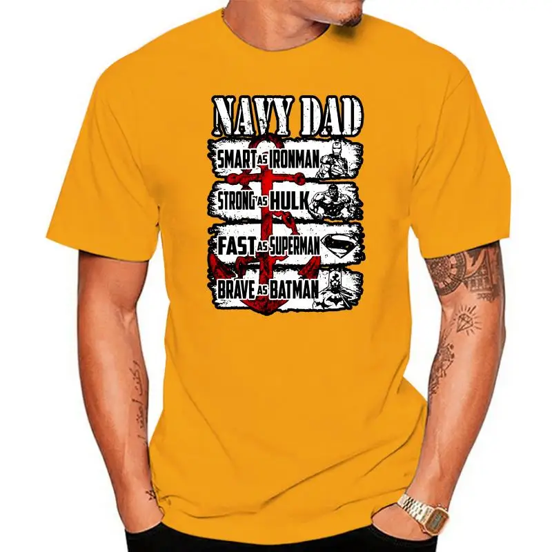 

Men tshirt NAVY SUPER DAD cool Printed T-Shirt tees top