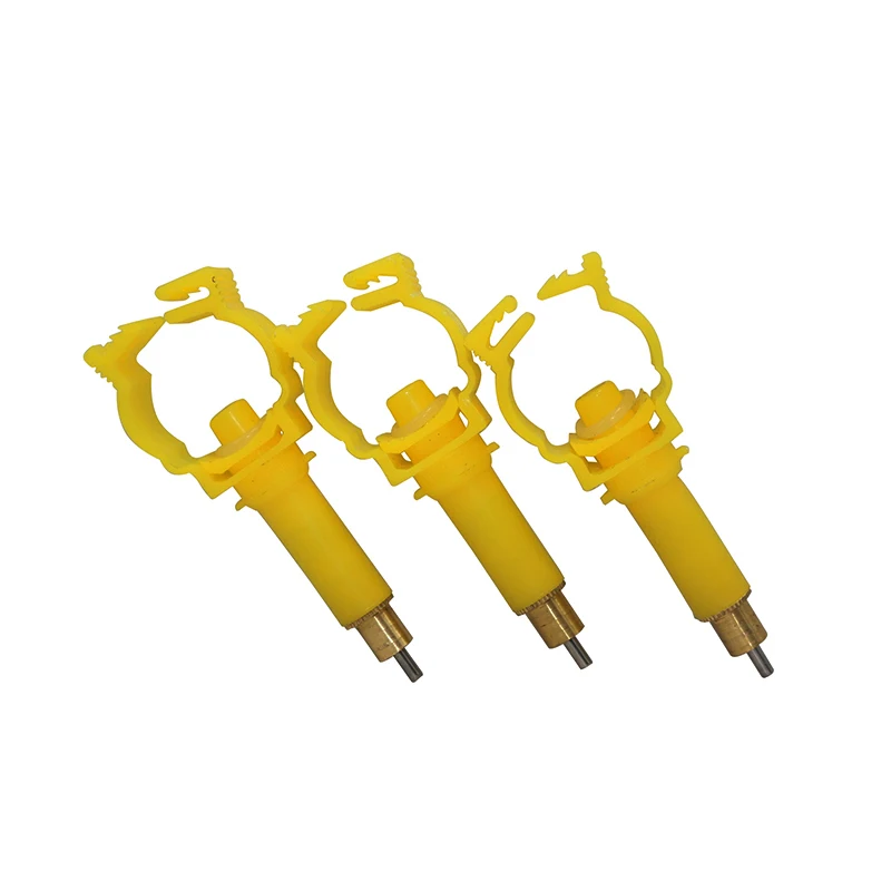 

50 Pcs 25mm pipe connections poultry livestock poultry pacifiers yellow rabbit tools nipple rabbit waterer animal tools