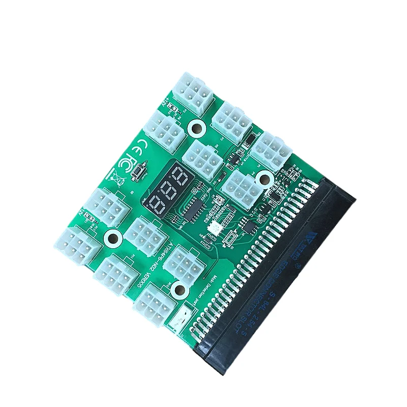 PCI E 12В 64Pin до 12x 6Pin блок питания серверный адаптер коммутационная плата для HP 1200 Вт