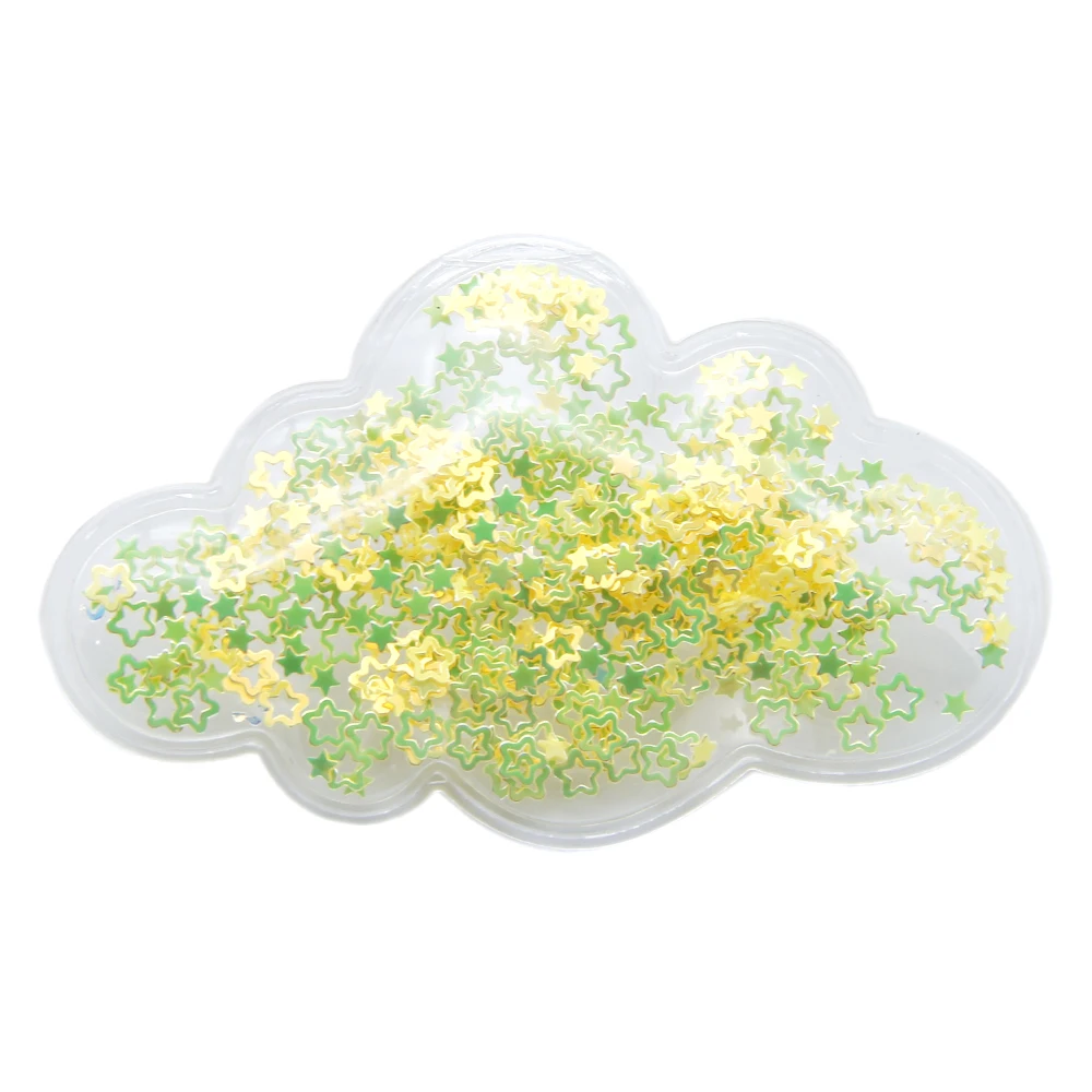 Новый 5 шт. прозрачный пластиковый пакет Любовь облако Bling шейкер блестки DIY