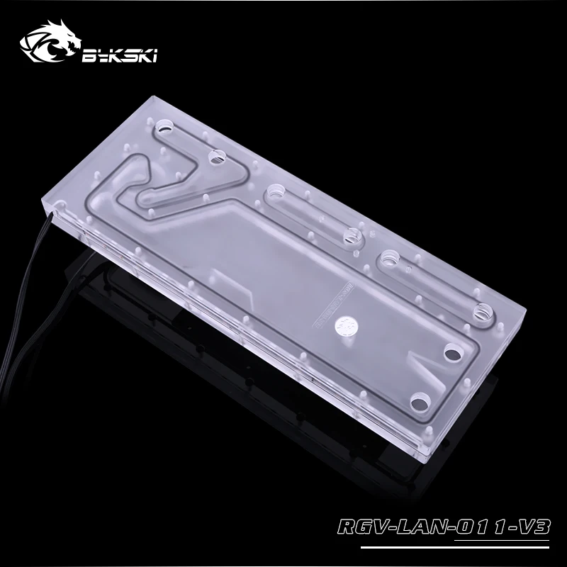Günstig BYKSKI Acryl Bord Wasser Kanal Lösung Verwenden Für LIAN LI O11 Dynamische Fall Für CPU Und GPU Block / 3PIN RGB / Combo DDC Pumpe