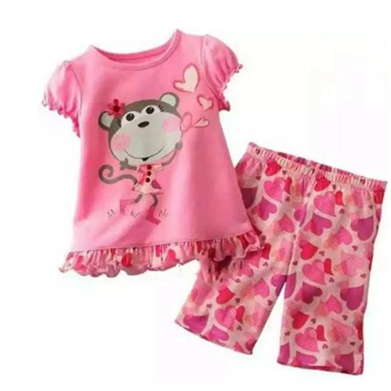 Boy's Sleepwear Suit Girls Pajamas Sets Children's Pyjama Telescope Kids Fire Engine Print Pjamas Home Wear Costumes Nightgown |