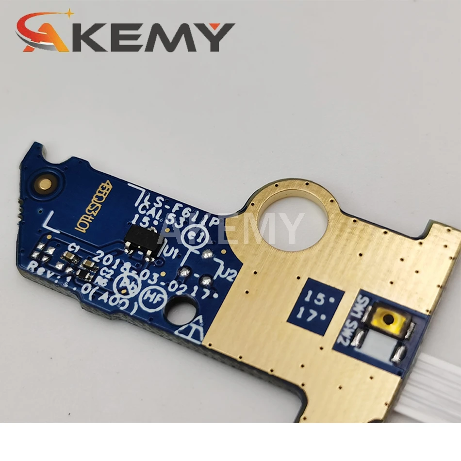 

New Power Button Board Cable For DELL G3 3579 3779 Switch Board DJ2X3 LS-F611P CN-0HYYT6 LS-F611P HYYT6