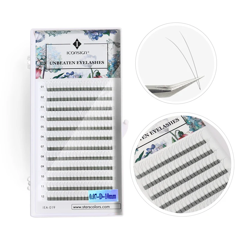 2D/4D/6D False eyelashes Mink Eyelashes 0.07mm C/D Curl for extensions Soft Fake lash magic 8-15mm tabs | Красота и здоровье