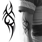 1 шт. боди-арт Прохладный 3D Для мужчин Половина рукава татуировки рука временные Тотем наклейки для временных татуировок
