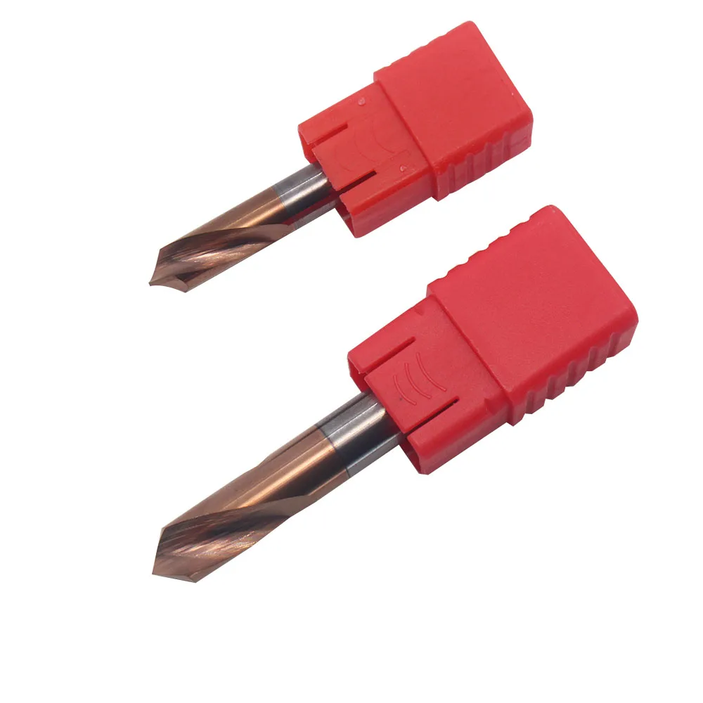 Фрезерный резец UNALOY1PC из карбида вольфрама с прямым пазом 60 /90 /120 градусов