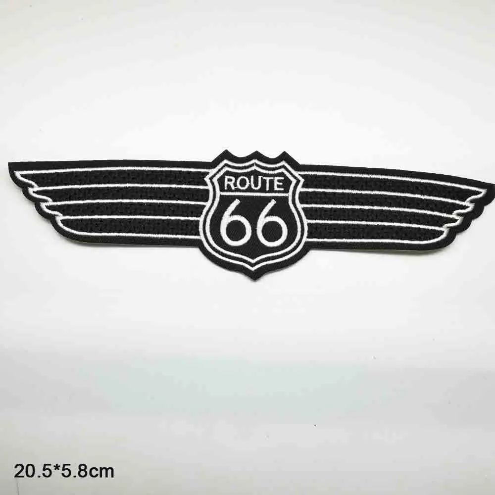 Route 66 патчи для одежды с вышивкой утюгом наклейки оптовая продажа|Заплатки| |