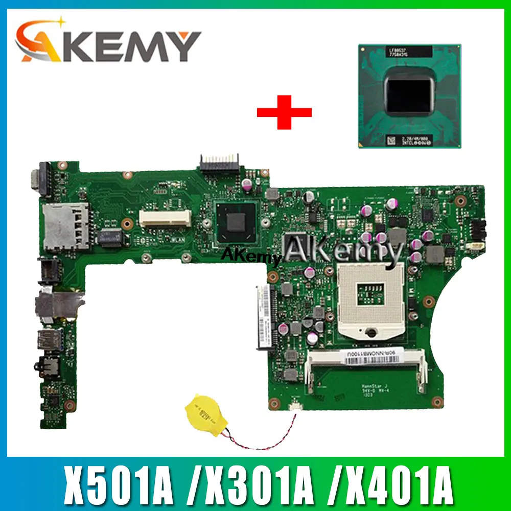 

X401A Motherboard B820 B960 HM70 RAM For ASUS X501A X301A X401A laptop Motherboard X401A Mainboard send CPU