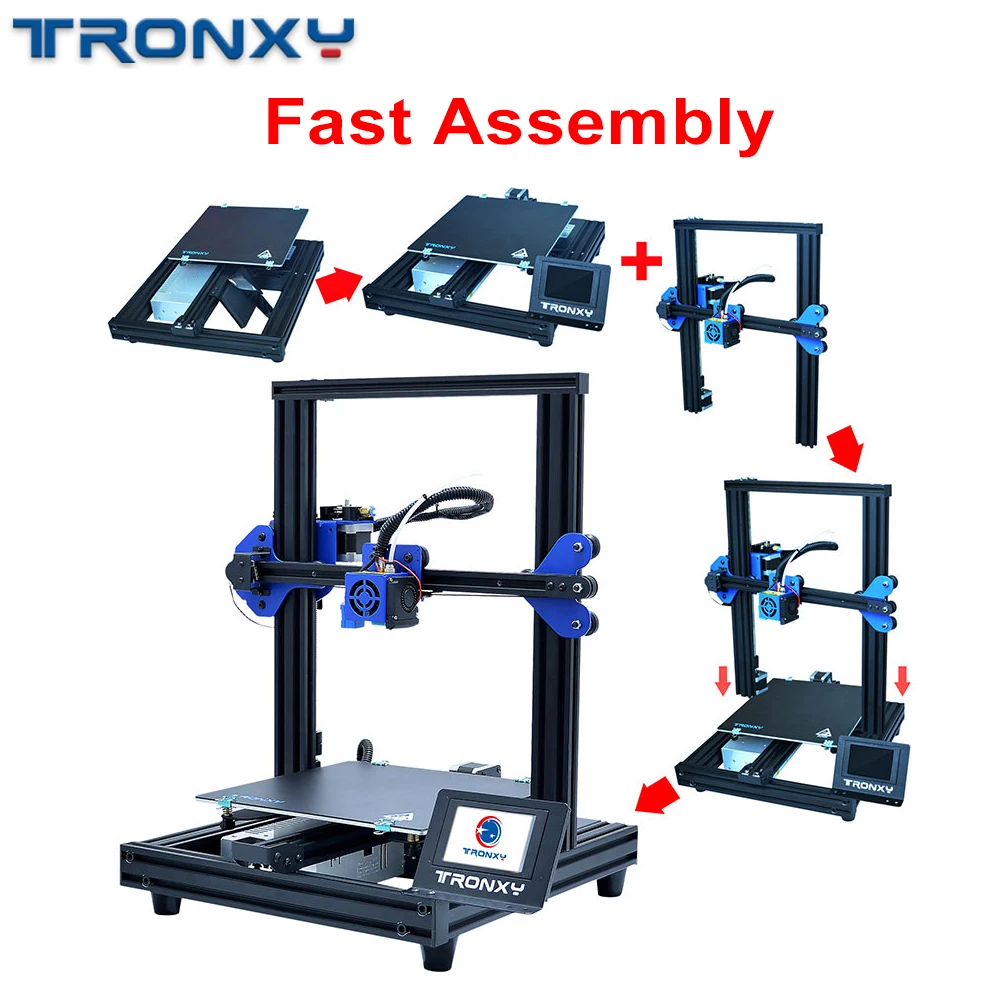 TRONXY 3d Принтер Комплект XY-2 Pro Модернизированный быстрый нагрев авто уровень нити выбейте детектор быстро собрать FDM большой размер печати