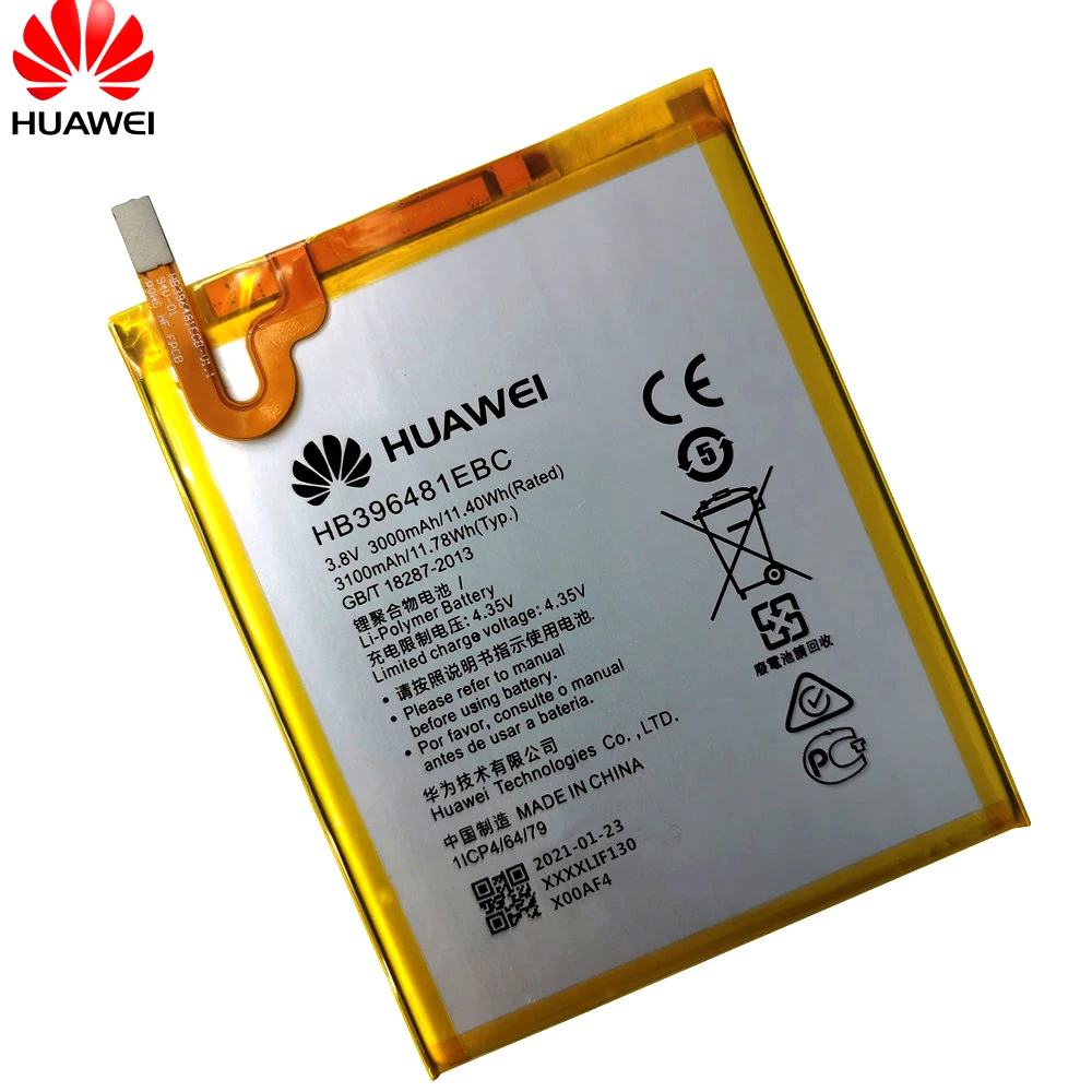 Оригинальный аккумулятор HB396481EBC литий ионный для телефона Huawei ASCEND G7 PLUS HONOR 5X G8 G8X RIO