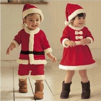 christmas baby santa claus cosplay costume baby boys long sleeve clothes baby toddler girls dress cute infant winter baby dress