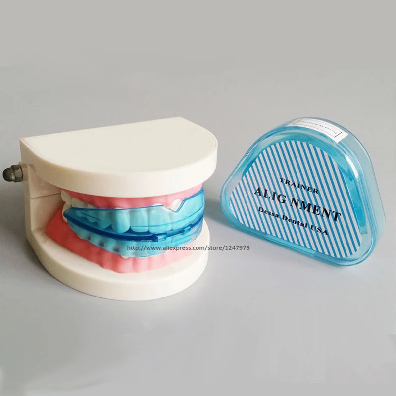 4 шт. шаг 1 синий мягкий для взрослых зубной ремень выравнивания зубов|trainer