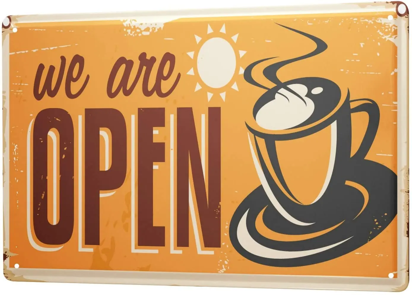 

SINCE 2004 Metal Plate Retro Open