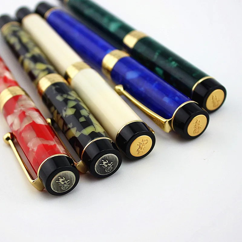 

Jinhao Century 100 Fountain Pen 18KGP Medium Tip Acrylic Ink Pens for Writing Business Gift Stationery School Office Supplies