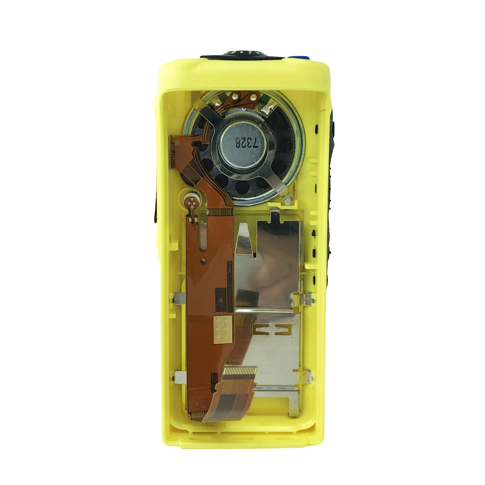 PMLN4216 Yellow Two-way Radio Front Housing Case Cover Kit with Speaker and Mic for HT750 GP340 GP328 Walkie Talkie