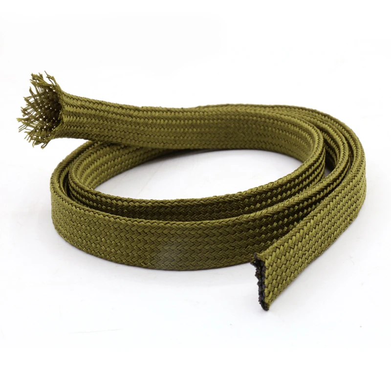 5 м мягкий хлопковый нейлоновый рукав Проволочный Кабель защита Нейлон Плетеный