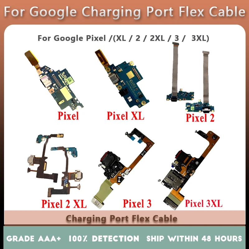 Печатная плата с зарядным портом для Google Pixel XL 2 3 3XL замена гибкого кабеля