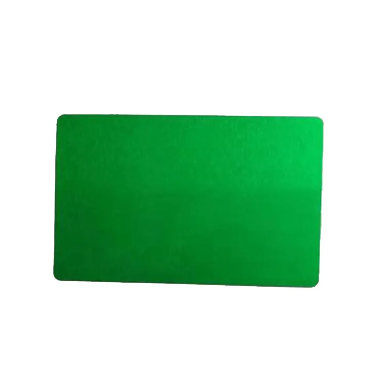 Antique Green 100 шт черный серебристый Alumium карта из сплава металл с лазерной гравировкой визитные карточки заготовки 0,22 мм толщина 3,4x2,1 дюйма - Цвет: Antique Green