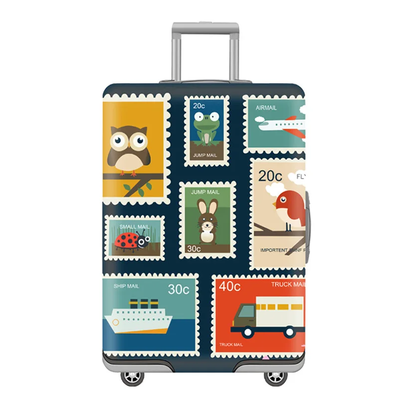 H Luggage cover Чехол для багажа, эластичные Защитные чехлы для багажа, уплотненный чехол для костюма, пылезащитный чехол для 18-32 дюймов, чехол для костюма, аксессуары для путешествий - Цвет: H Luggage cover