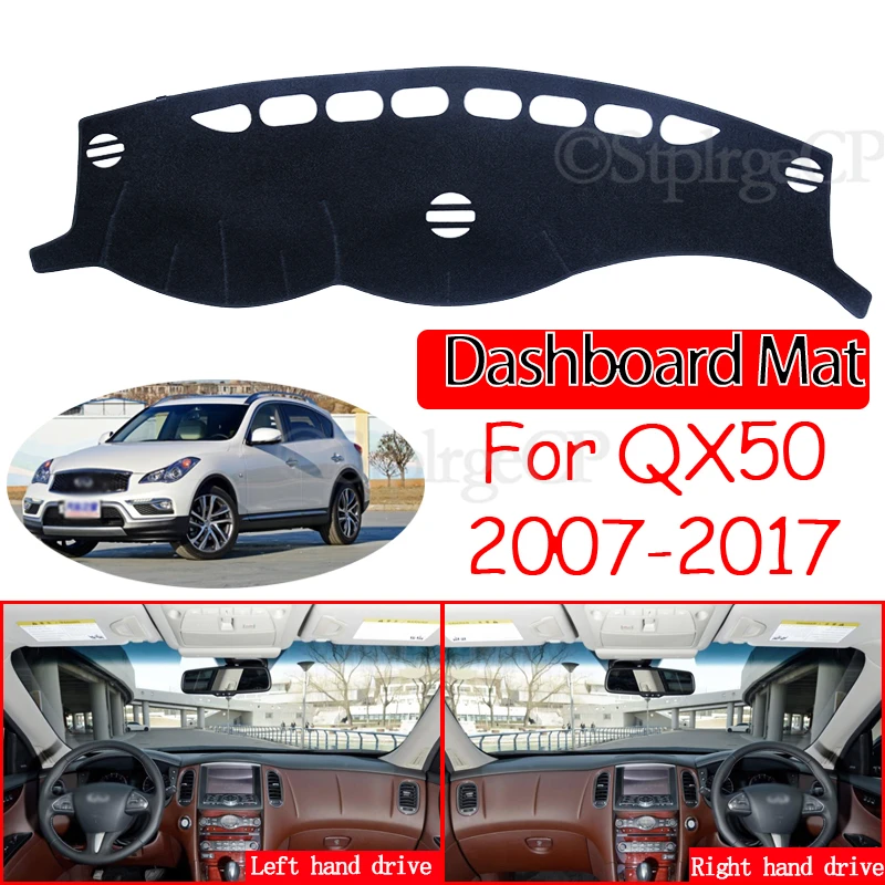 

Противоскользящий коврик для Infiniti QX50 EX35 EX37 EX30d 2007 ~ 2017 J50, накладка на приборную панель, Солнцезащитный коврик, аксессуары для автомобиля, ков...