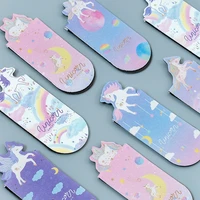 3 pcspack flying unicorn magnetic bookmarks books marker of page student stationery school office supply