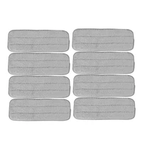 big deal 8 pcs replace mop cloth rags for xiaomi mijia deerma water spray mop 360 rotating cleaning cloth head wooden carbon fib