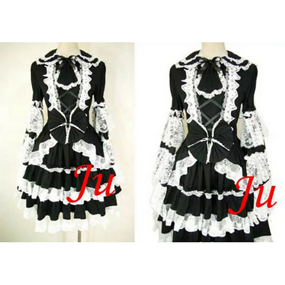 

fondcosplay Sissy Maid Gothic Lolita Punk Fashion black cotton jacket skirt Cosplay Costume Tailor-made[CK524]