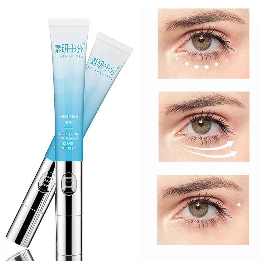 

Eye Cream Made natural components Anti-Wrinkles Eye Cream Massage Head Removing Dark Circles Wrinkles Lifting Skin Eye Cream 20g