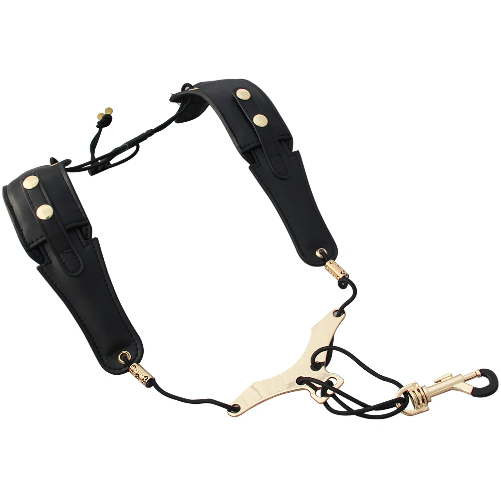 

soprano tenor Alto Saxophone Strap Professional Shoulder Harness Soft Leather Padded No Stress on Neck Strap for Soprano Sax