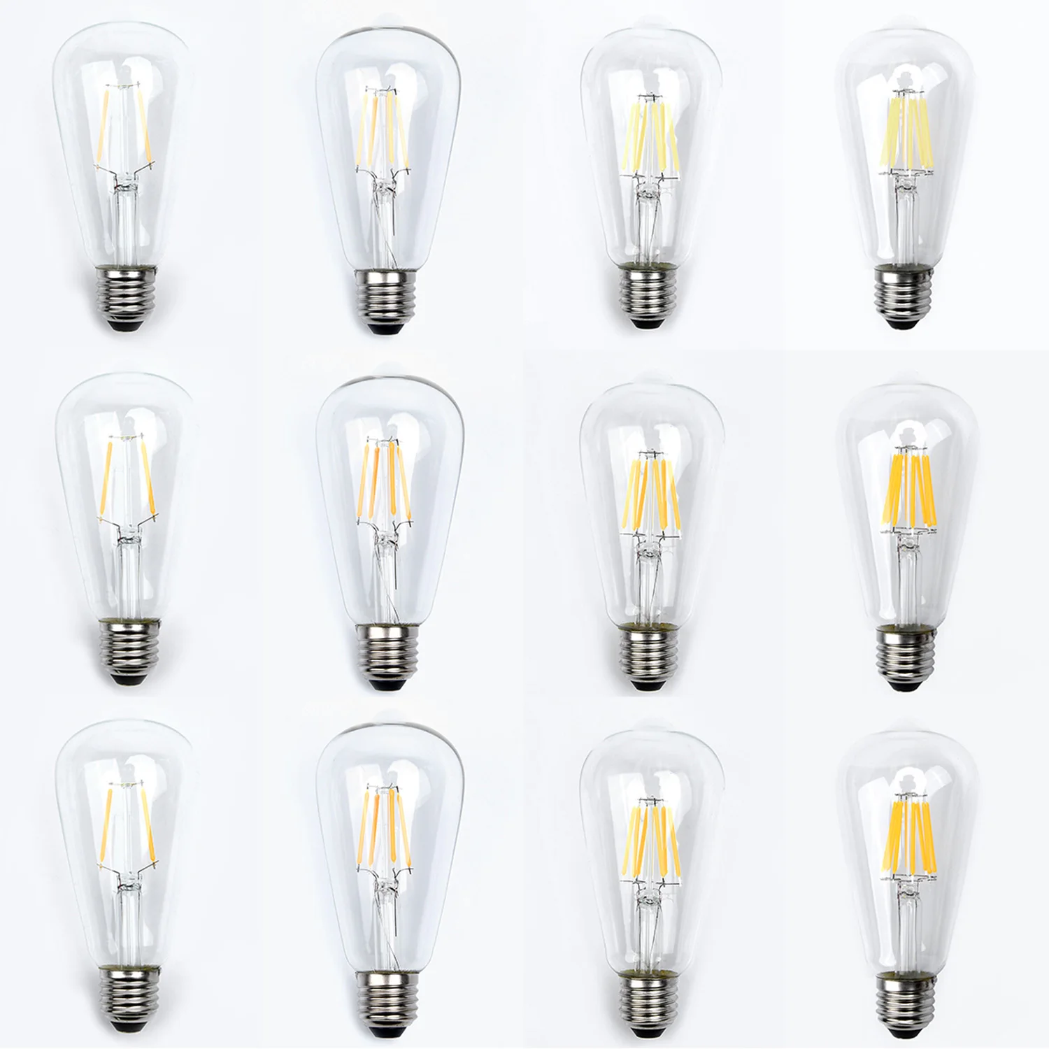 

Retro Edison Bulb E27 220V 2W-8W ST64 Filament Incandescent Lamp Vintage LED Lighting Bulbs Cool / Warm White / Yellow